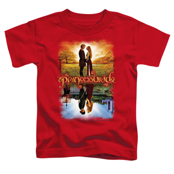 Red toddler t-shirt with The Princess Bride Poster graphic