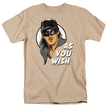 Sand men's regular fit t-shirt with The Princess Bride As You Wish graphic