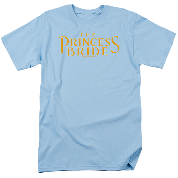 Light blue men's regular fit t-shirt with The Princess Bride Logo graphic