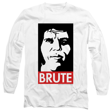 White men's long sleeve t-shirt with The Princess Bride Brute graphic