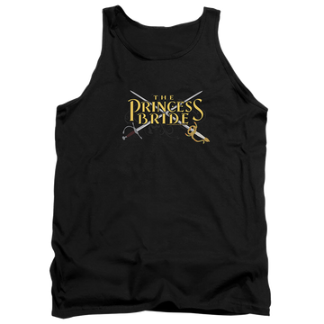 Black men's tank with The Princess Bride Swords graphic