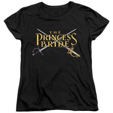 Black women's t-shirt with The Princess Bride Swords graphic