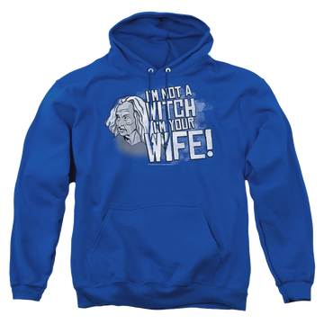 Royal pullover hoodie with The Princess Bride Not A Witch graphic