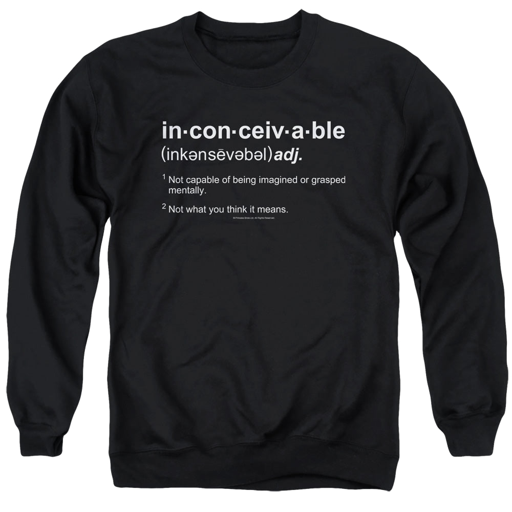 Princess Bride, The Definition - Men's Crewneck Sweatshirt Men's Crewneck Sweatshirt The Princess Bride   