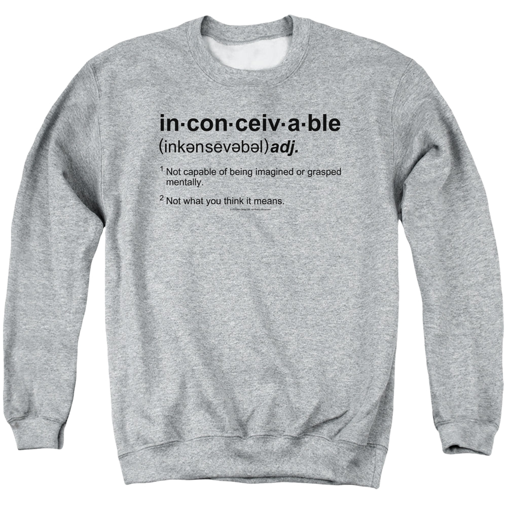 Princess Bride, The Definition - Men's Crewneck Sweatshirt Men's Crewneck Sweatshirt The Princess Bride   