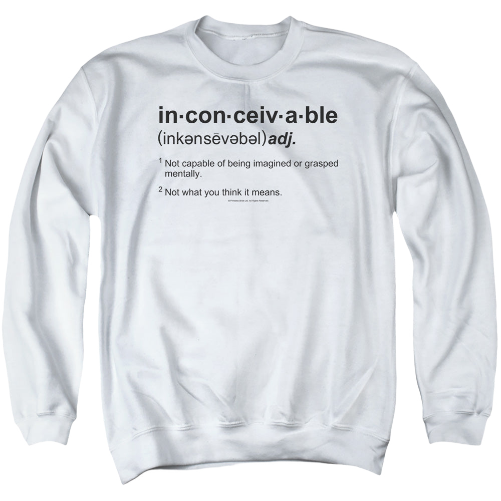 Princess Bride, The Definition - Men's Crewneck Sweatshirt Men's Crewneck Sweatshirt The Princess Bride   