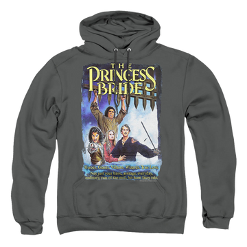 Charcoal pullover hoodie with The Princess Bride Alt Poster graphic