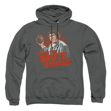 Charcoal pullover hoodie with The Princess Bride Im On The graphic