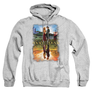 Athletic heather pullover hoodie with The Princess Bride Poster Reflection graphic