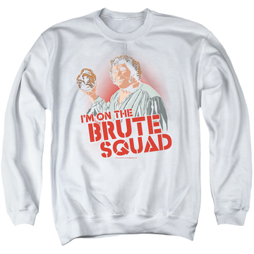 White men's crewneck sweatshirt with The Princess Bride Im On The graphic