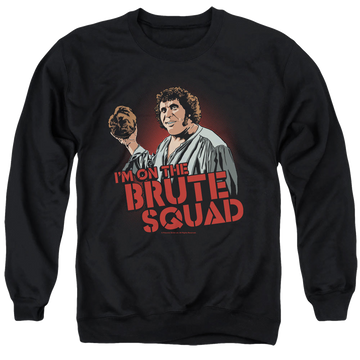 Black men's crewneck sweatshirt with The Princess Bride Im On The graphic