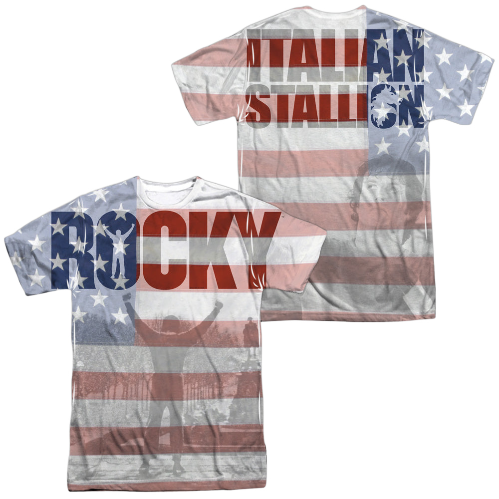 Rocky America (Front/Back Print) - Men's All-Over Print T-Shirt Men's All-Over Print T-Shirt Rocky   