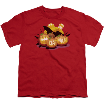 DC Batman Bat O Lanterns - Youth T-Shirt Youth T-Shirt (Ages 8-12) Batman   