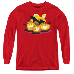 DC Batman Bat O Lanterns - Youth Long Sleeve T-Shirt Youth Long Sleeve T-Shirt Batman   