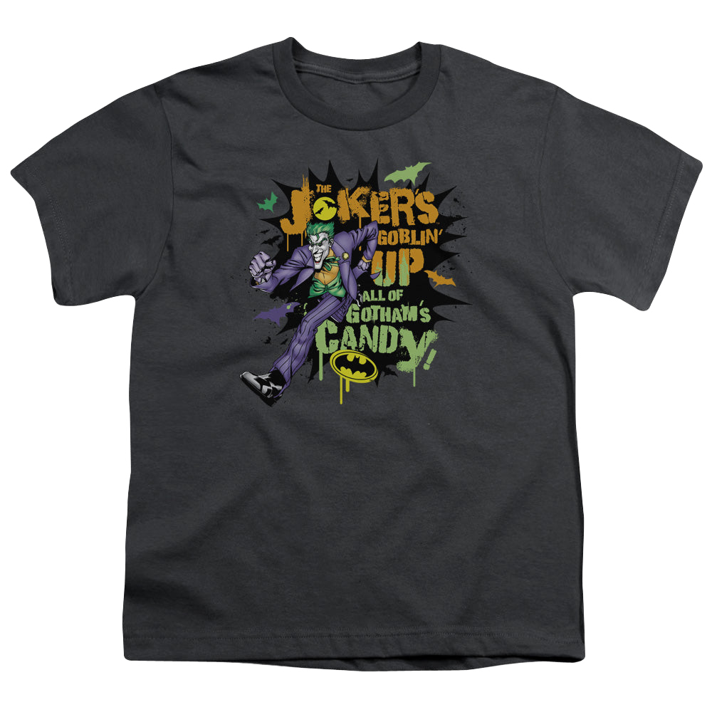 DC Batman Goblin Candy - Youth T-Shirt Youth T-Shirt (Ages 8-12) Batman   