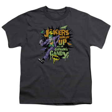 DC Batman Goblin Candy - Youth T-Shirt Youth T-Shirt (Ages 8-12) Batman   