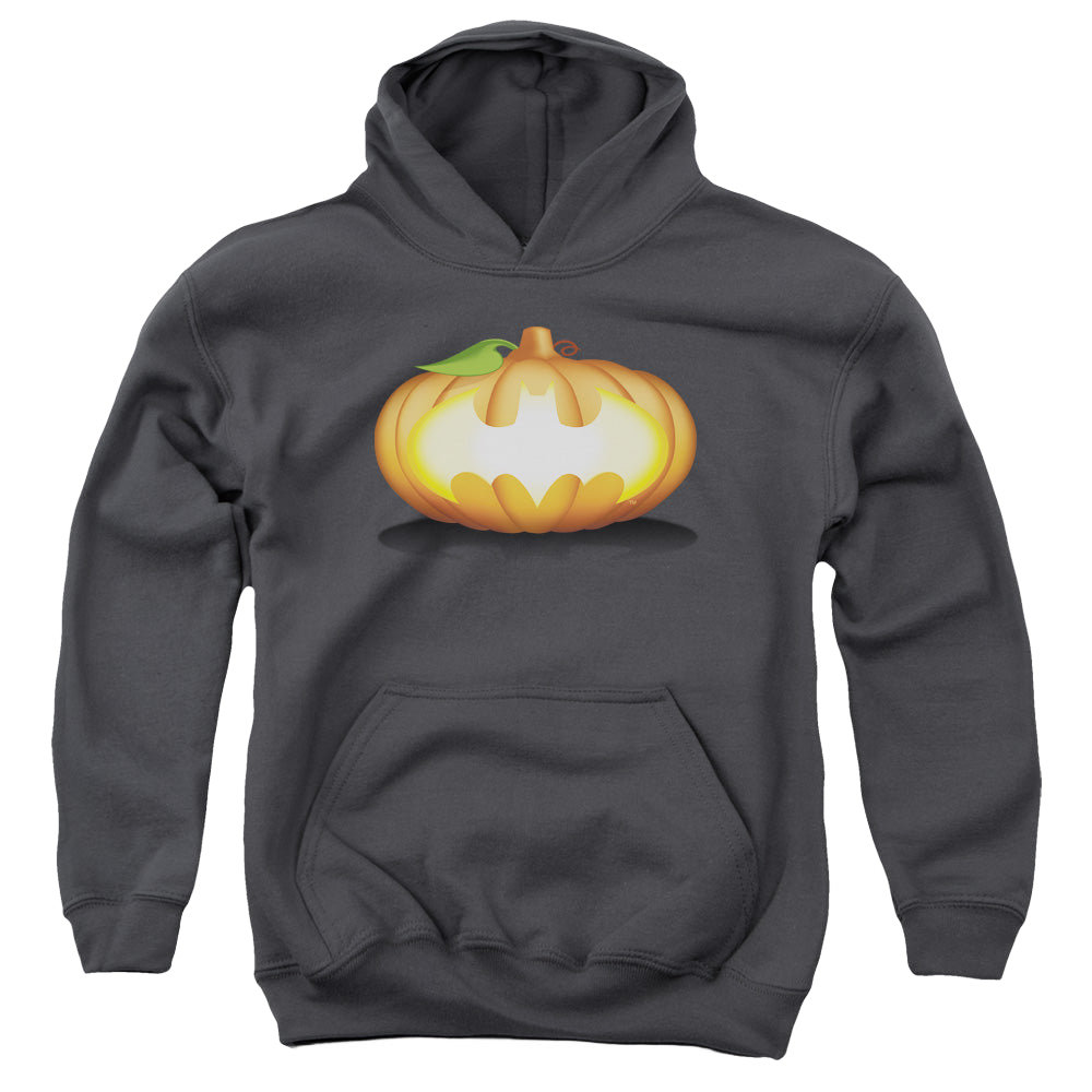DC Batman Bat Pumpkin Logo - Youth Hoodie Youth Hoodie (Ages 8-12) Batman   