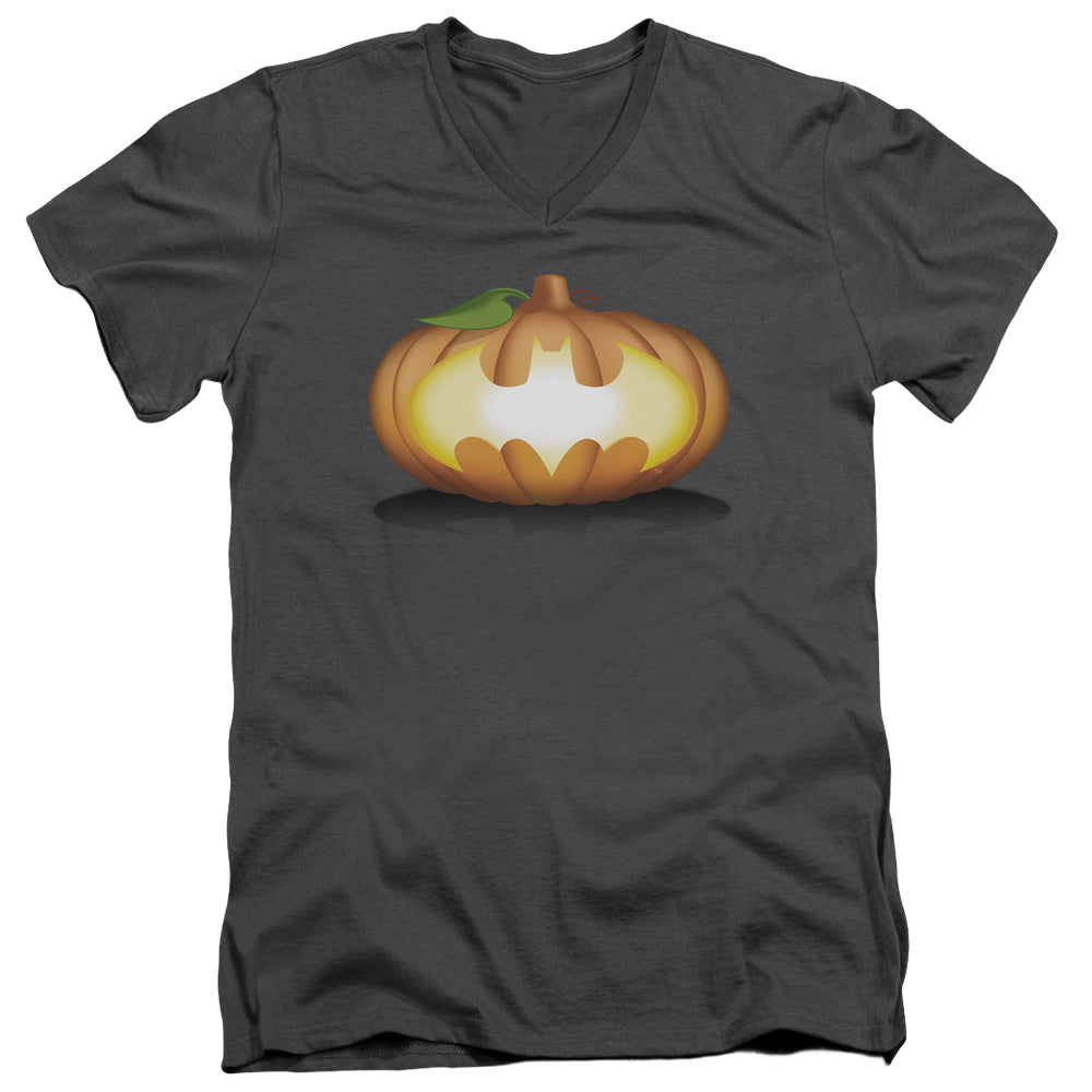 DC Batman Bat Pumpkin Logo - Men's V-Neck T-Shirt Men's V-Neck T-Shirt Batman   