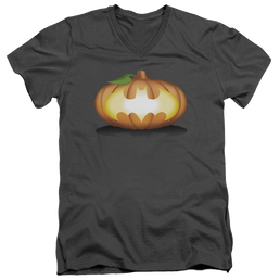DC Batman Bat Pumpkin Logo - Men's V-Neck T-Shirt Men's V-Neck T-Shirt Batman   