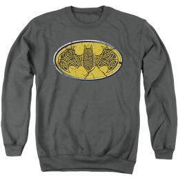 DC Batman Celtic Shield - Men's Crewneck Sweatshirt Men's Crewneck Sweatshirt Batman   