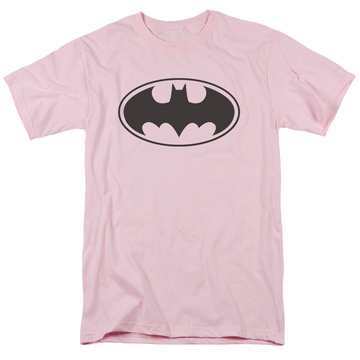 Pink men's regular fit t-shirt with DC Batman Black Bat graphic