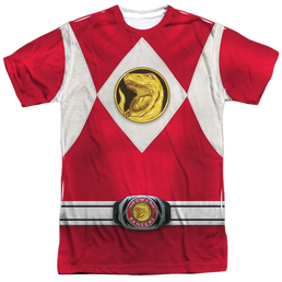 Mighty Morphin Power Rangers Red Ranger Emblem - Men's All-Over Print T-Shirt Men's All-Over Print T-Shirt Power Rangers   