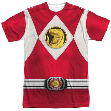 Mighty Morphin Power Rangers Red Ranger Emblem - Men's All-Over Print T-Shirt Men's All-Over Print T-Shirt Power Rangers   