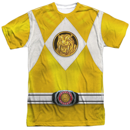 Mighty Morphin Power Rangers Yellow Ranger Emblem - Men's All-Over Print T-Shirt Men's All-Over Print T-Shirt Power Rangers   