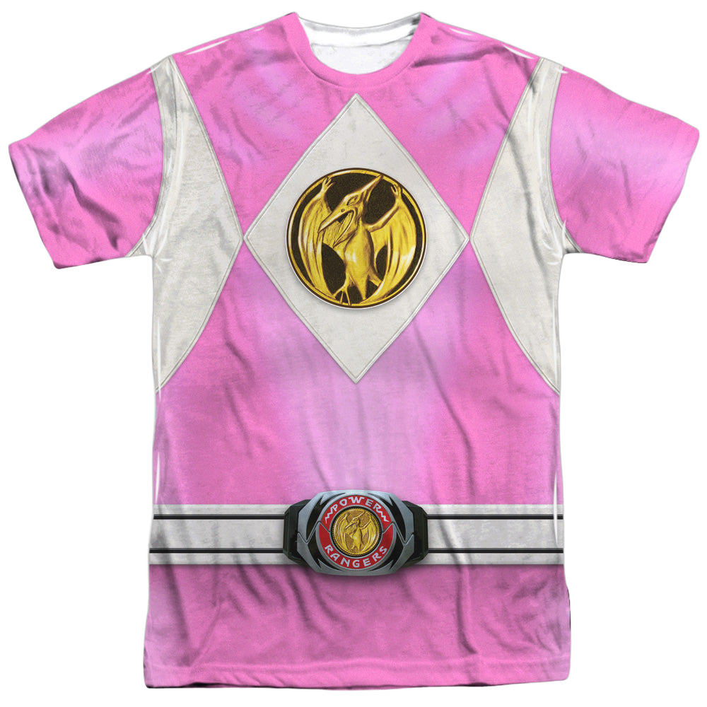 Mighty Morphin Power Rangers Pink Ranger Emblem - Men's All-Over Print ...
