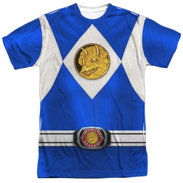 Mighty Morphin Power Rangers Blue Ranger Emblem - Men's All-Over Print T-Shirt Men's All-Over Print T-Shirt Power Rangers   