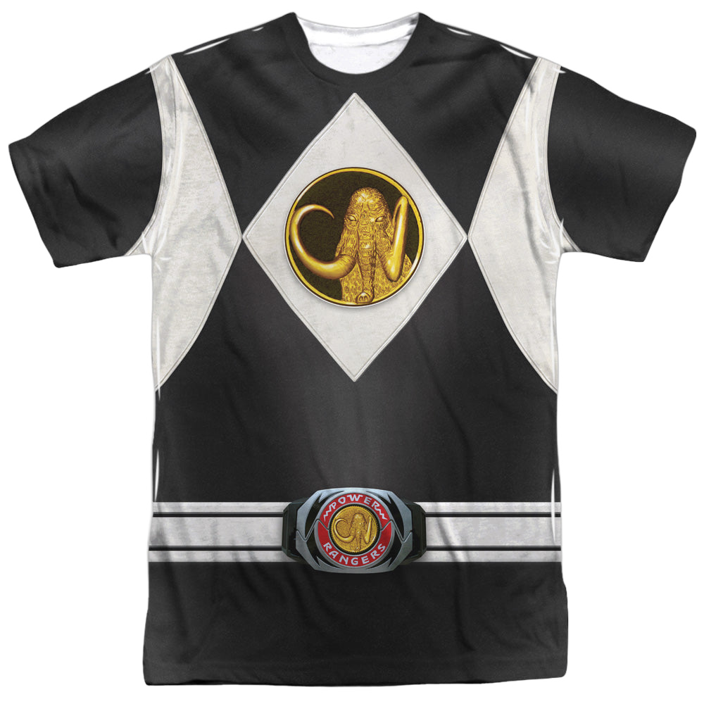 Mighty Morphin Power Rangers Black Ranger Uniform - Men's All-Over Print T-Shirt Men's All-Over Print T-Shirt Power Rangers   
