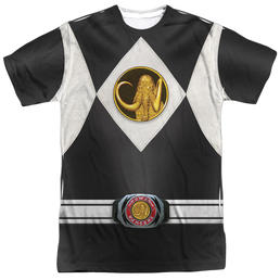 Mighty Morphin Power Rangers Black Ranger Uniform - Men's All-Over Print T-Shirt Men's All-Over Print T-Shirt Power Rangers   