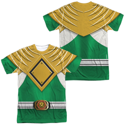 Mighty Morphin Power Rangers Green Ranger (Front/Back Print) - Men's All-Over Print T-Shirt Men's All-Over Print T-Shirt Power Rangers   