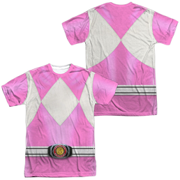 Mighty Morphin Power Rangers Pink Ranger (Front/Back Print) - Men's All-Over Print T-Shirt Men's All-Over Print T-Shirt Power Rangers   