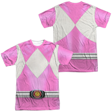 Mighty Morphin Power Rangers Pink Ranger (Front/Back Print) - Men's All-Over Print T-Shirt Men's All-Over Print T-Shirt Power Rangers   