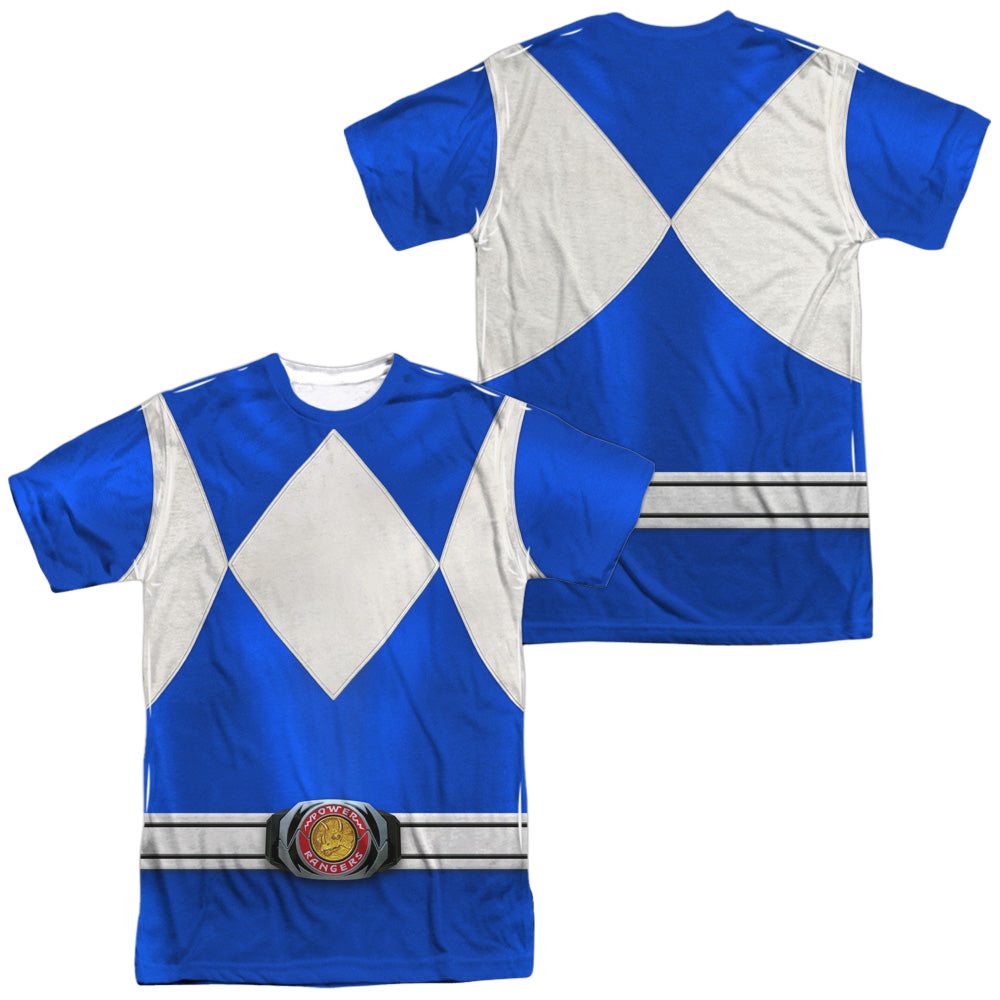 Mighty Morphin Power Rangers Blue Ranger (Front/Back Print) - Men's All-Over Print T-Shirt Men's All-Over Print T-Shirt Power Rangers   