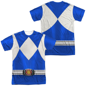 Mighty Morphin Power Rangers Blue Ranger (Front/Back Print) - Men's All-Over Print T-Shirt Men's All-Over Print T-Shirt Power Rangers   