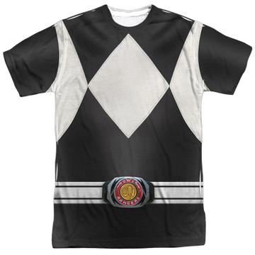 Mighty Morphin Power Rangers Black Ranger - Men's All-Over Print T-Shirt Men's All-Over Print T-Shirt Power Rangers   