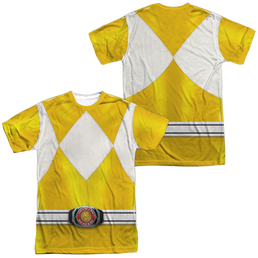 Mighty Morphin Power Rangers Yellow Ranger (Front/Back Print) - Men's All-Over Print T-Shirt Men's All-Over Print T-Shirt Power Rangers   