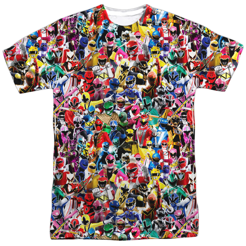 Mighty Morphin Power Rangers Crowd Of Rangers - Men's All-Over Print T-Shirt Men's All-Over Print T-Shirt Power Rangers   