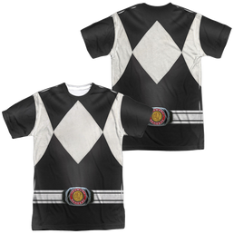 Mighty Morphin Power Rangers Black Ranger (Front/Back Print) - Men's All-Over Print T-Shirt Men's All-Over Print T-Shirt Power Rangers   