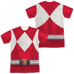 Mighty Morphin Power Rangers Red Ranger (Front/Back Print) - Men's All-Over Print T-Shirt Men's All-Over Print T-Shirt Power Rangers   