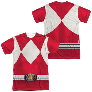 Mighty Morphin Power Rangers Red Ranger (Front/Back Print) - Men's All-Over Print T-Shirt Men's All-Over Print T-Shirt Power Rangers   