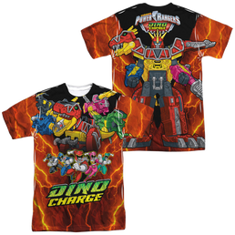 Power Rangers Dino Charge Zord Power (Front/Back Print) - Men's All-Over Print T-Shirt Men's All-Over Print T-Shirt Power Rangers   