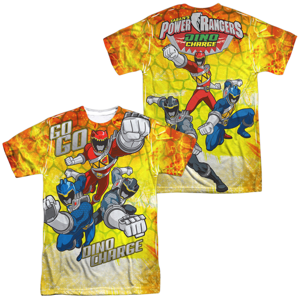 Power Rangers Dino Charge Go Go Dino Charge (Front/Back Print) - Men's All-Over Print T-Shirt Men's All-Over Print T-Shirt Power Rangers   