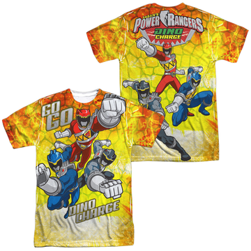Power Rangers Dino Charge Go Go Dino Charge (Front/Back Print) - Men's All-Over Print T-Shirt Men's All-Over Print T-Shirt Power Rangers   