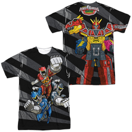 Power Rangers Dino Charge Lets Bolt (Front - Men's All-Over Print T-Shirt Men's All-Over Print T-Shirt Power Rangers   