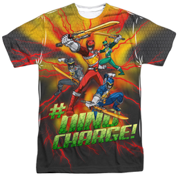 Power Rangers Dino Charge Hashtag - Men's All-Over Print T-Shirt Men's All-Over Print T-Shirt Power Rangers   