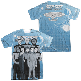Star Trek The Next Generation Tng Comic Cast (Front/Back Print) - Men's All-Over Print T-Shirt Men's All-Over Print T-Shirt Star Trek   