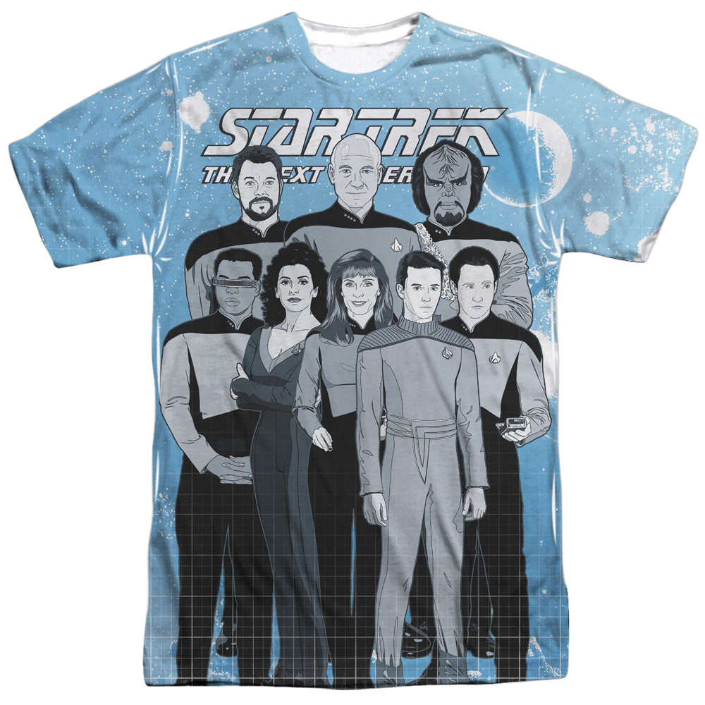 Star Trek The Next Generation Tng Comic Cast - Men's All-Over Print T-Shirt Men's All-Over Print T-Shirt Star Trek   
